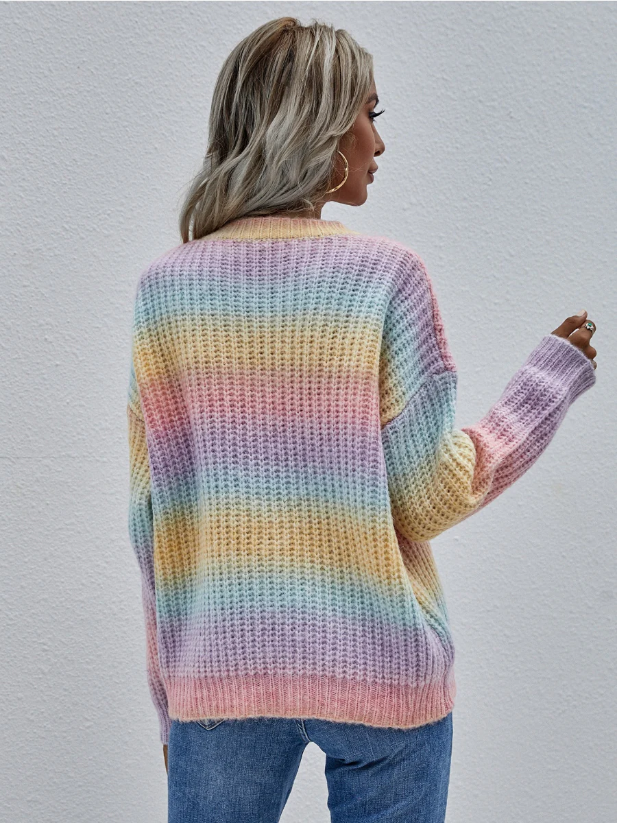 Smaibulun | Tie-Dye Bat-Sleeve Sweater - Lilac - Image 6