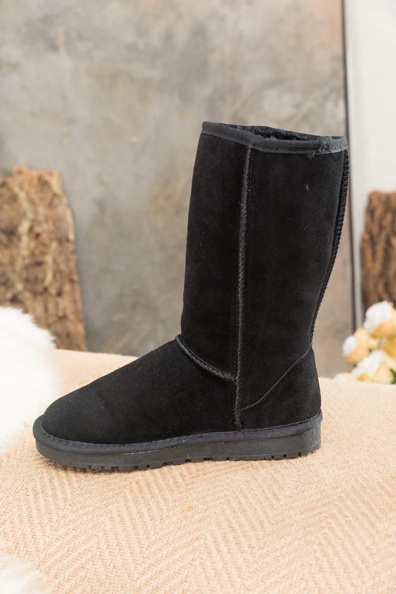 SMAIBULUN Ugg | Classic Suede Mid-Length boots - Black - Image 9
