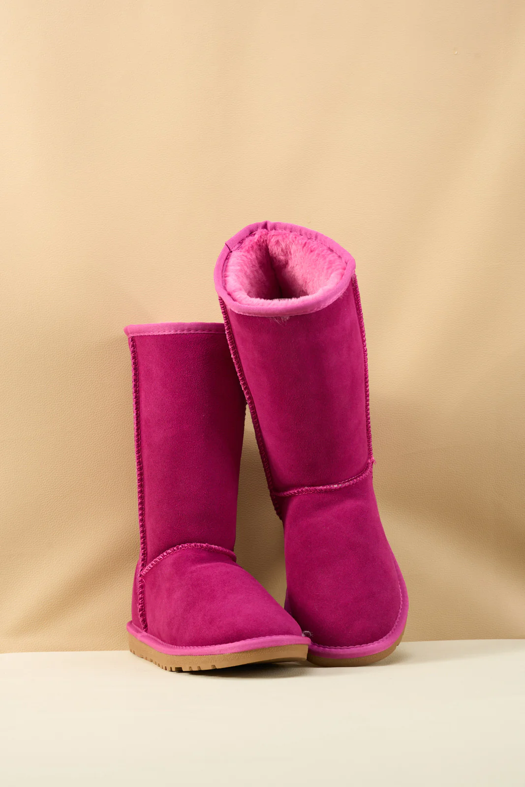 SMAIBULUN Ugg | Classic Suede Mid-Length boots - Fuchsia - Image 10