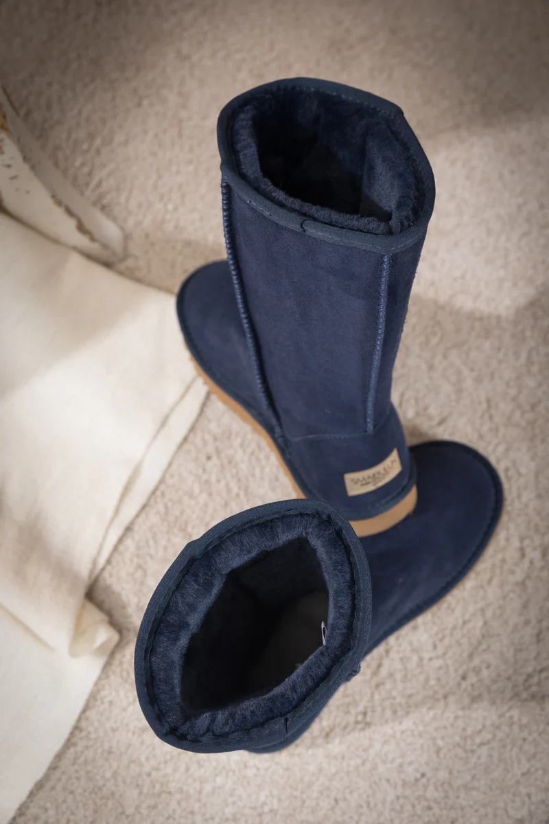 SMAIBULUN Ugg | Classic Suede Mid-Length boots - Navy - Image 10