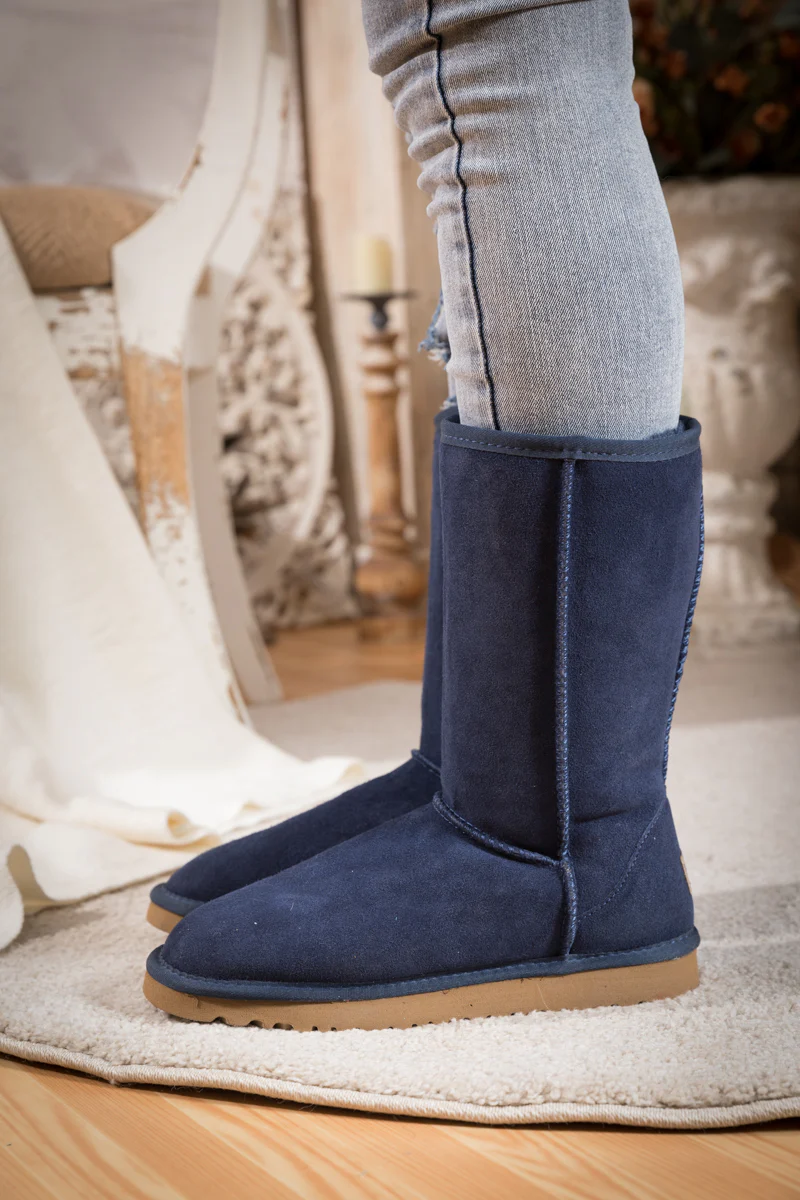 SMAIBULUN Ugg | Classic Suede Mid-Length boots - Navy - Image 3