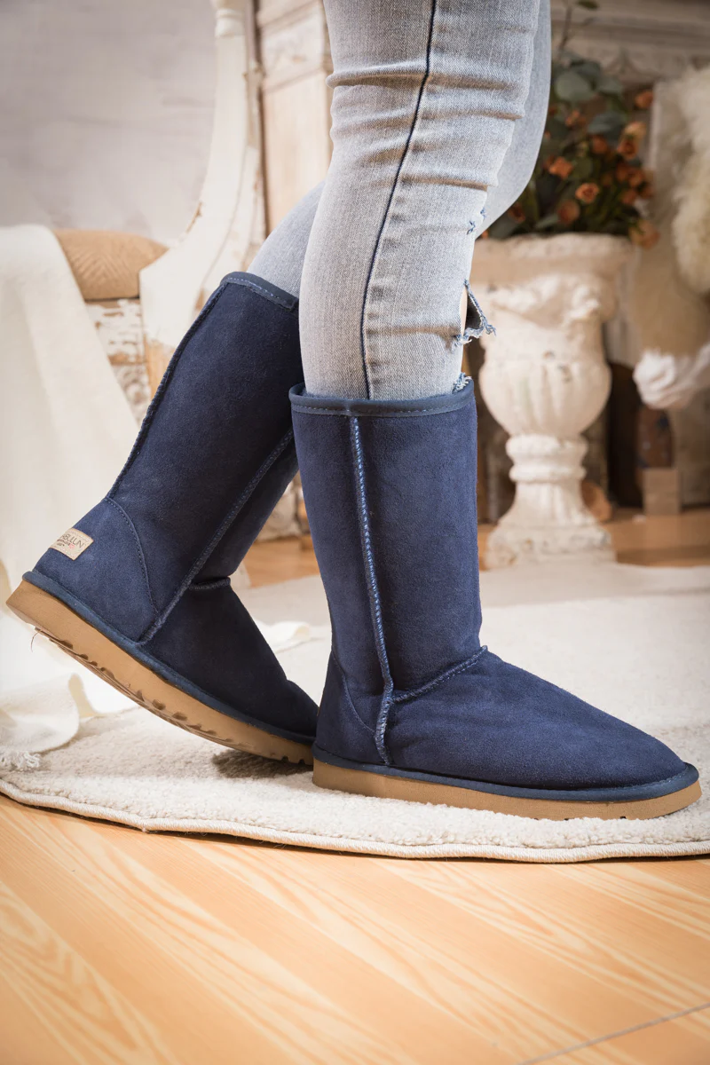 SMAIBULUN Ugg | Classic Suede Mid-Length boots - Navy - Image 5