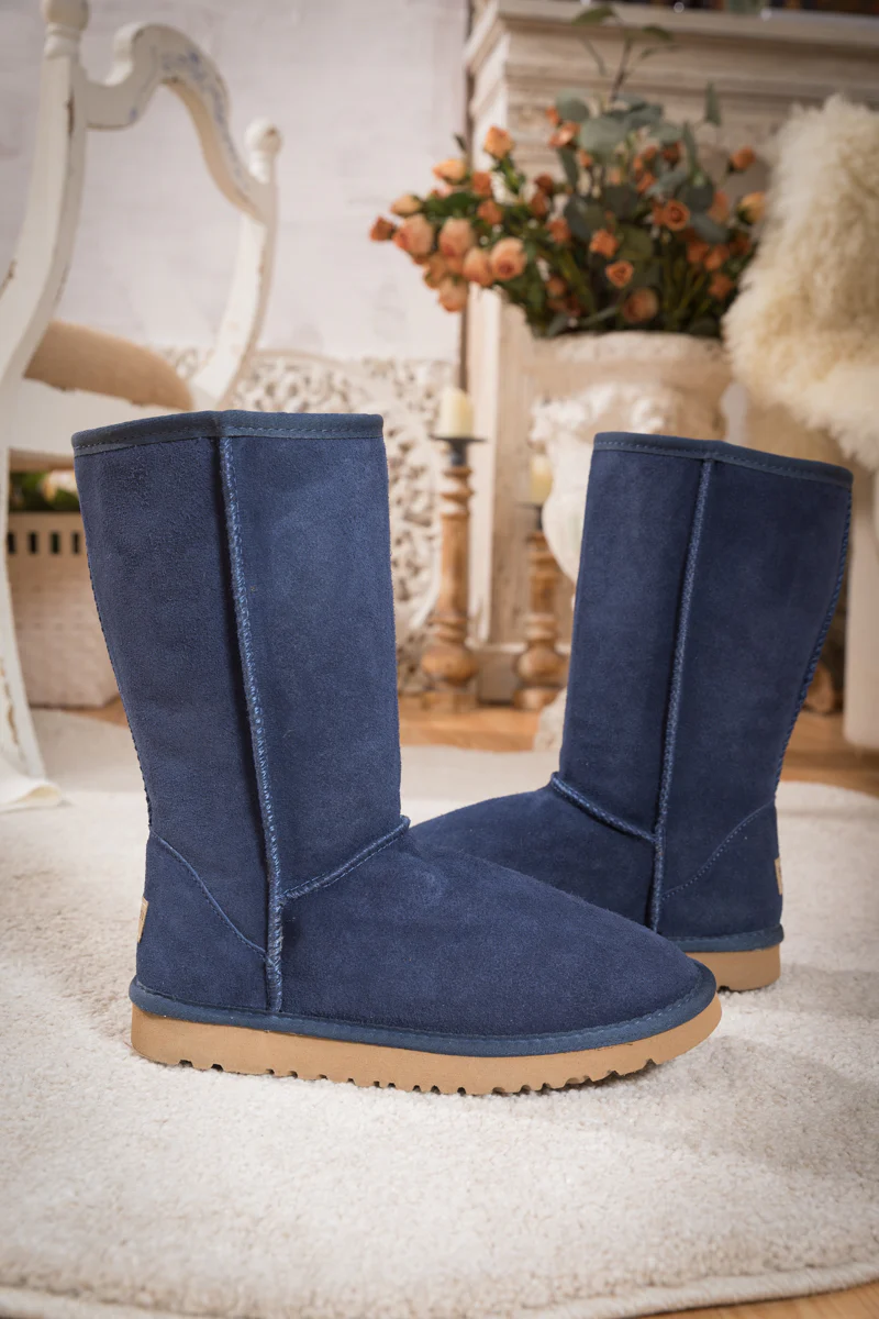 SMAIBULUN Ugg | Classic Suede Mid-Length boots - Navy - Image 7