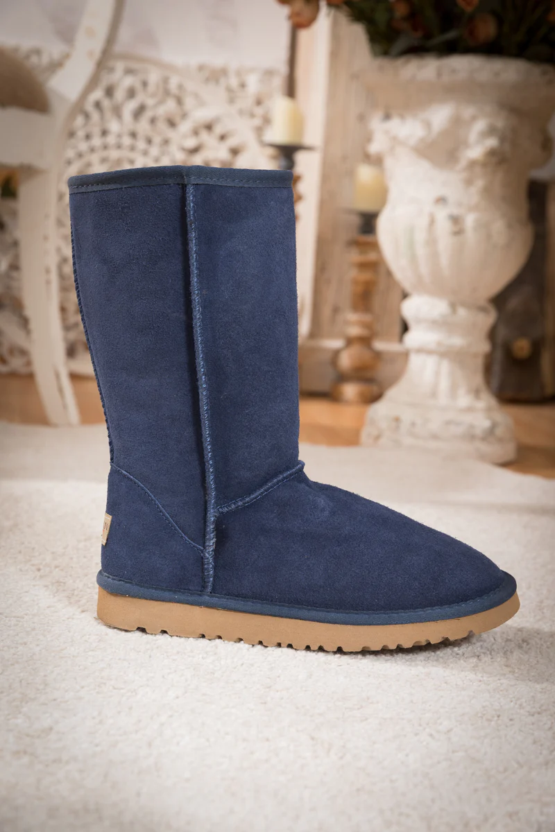 SMAIBULUN Ugg | Classic Suede Mid-Length boots - Navy - Image 8