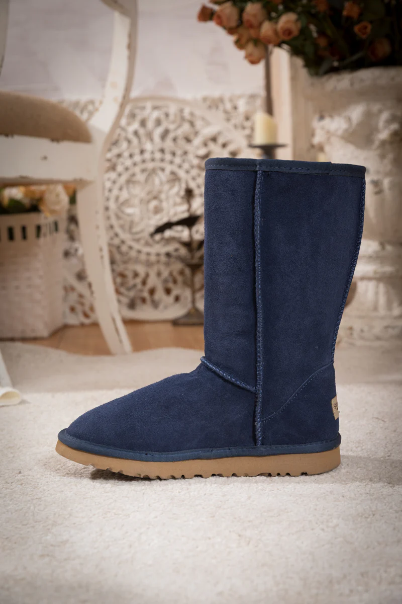 SMAIBULUN Ugg | Classic Suede Mid-Length boots - Navy - Image 9