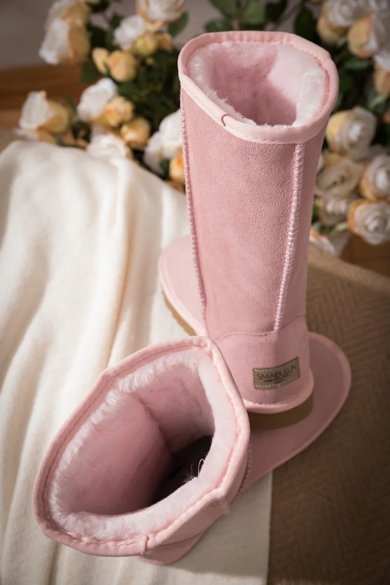 SMAIBULUN Ugg | Classic Suede Mid-Length boots - Pink - Image 10