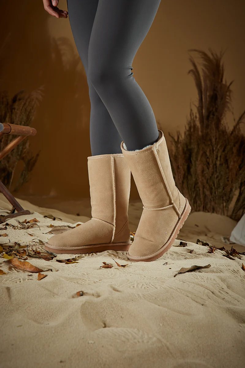 SMAIBULUN Ugg | Classic Suede Mid-Length boots - Sand - Image 5