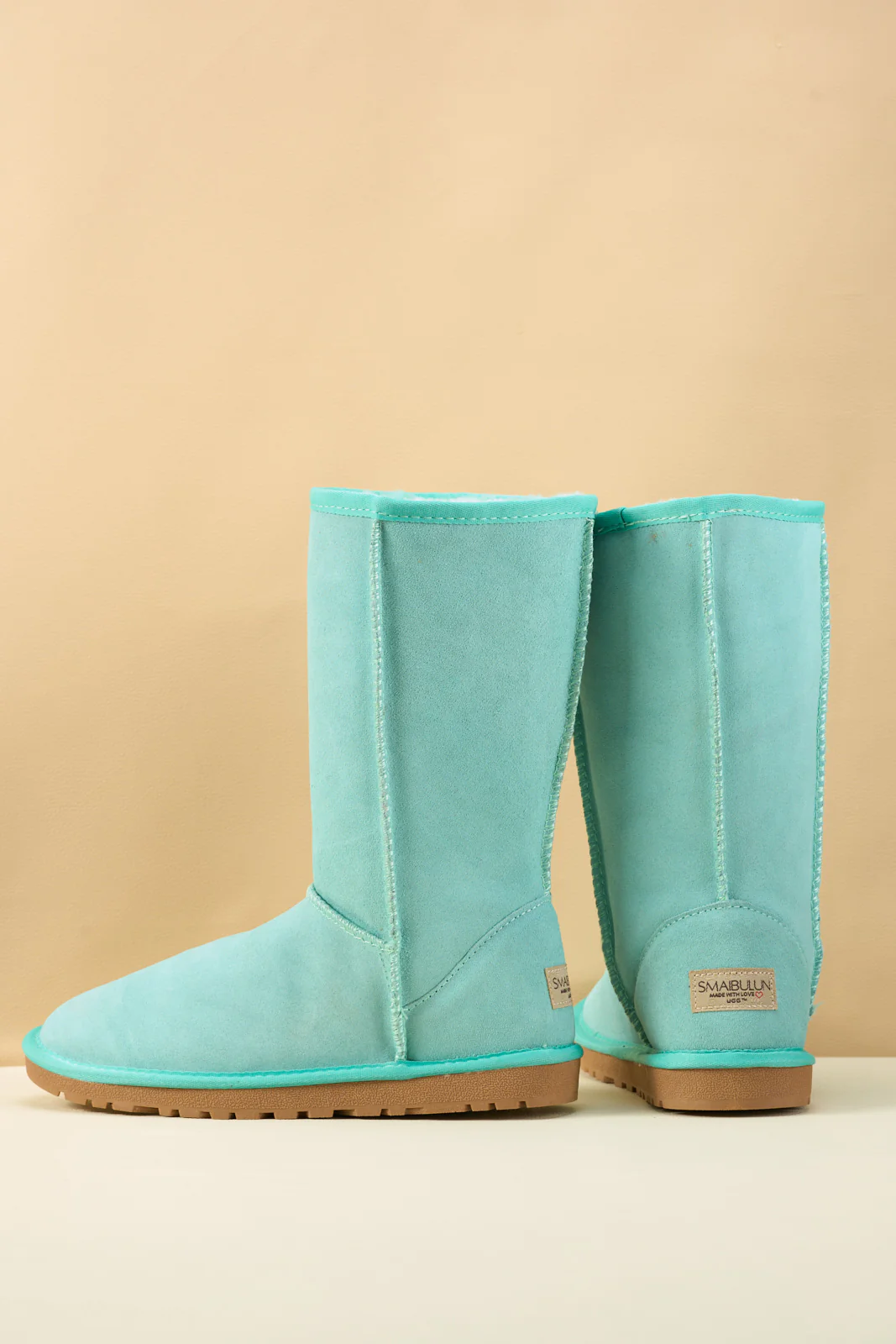 SMAIBULUN Ugg | Classic Suede Mid-Length boots - Turquoise - Image 12