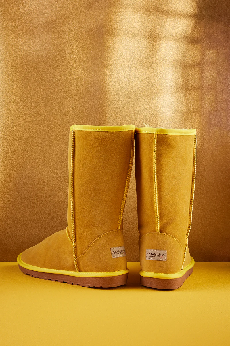SMAIBULUN Ugg | Classic Suede Mid-Length boots - Yellow - Image 12