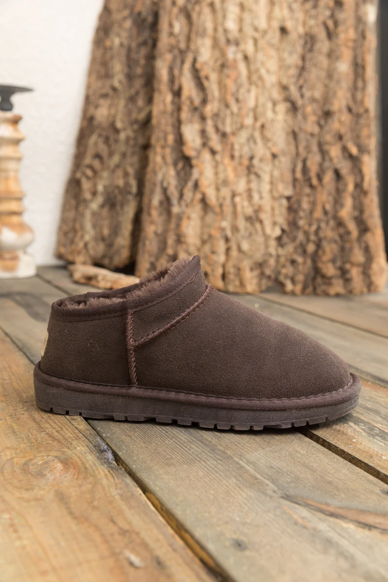 SMAIBULUN Ugg | Faux-Fur-Lined Suede Tasman Ankle Boot - Chocolate - Image 7
