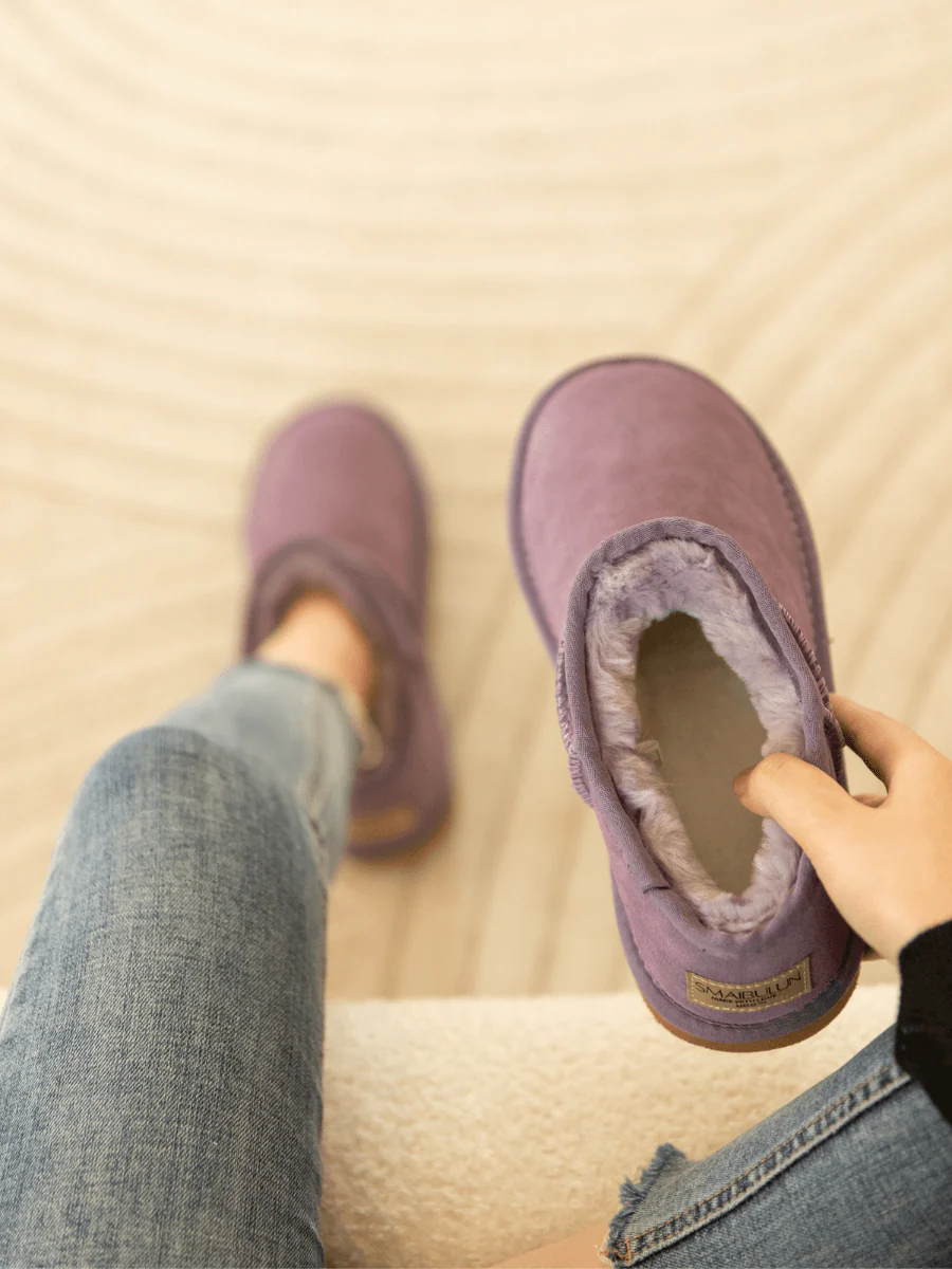 Smaibulun Ugg | Faux-Fur-Lined Suede Tasman Ankle Boot - Lavender - Image 3