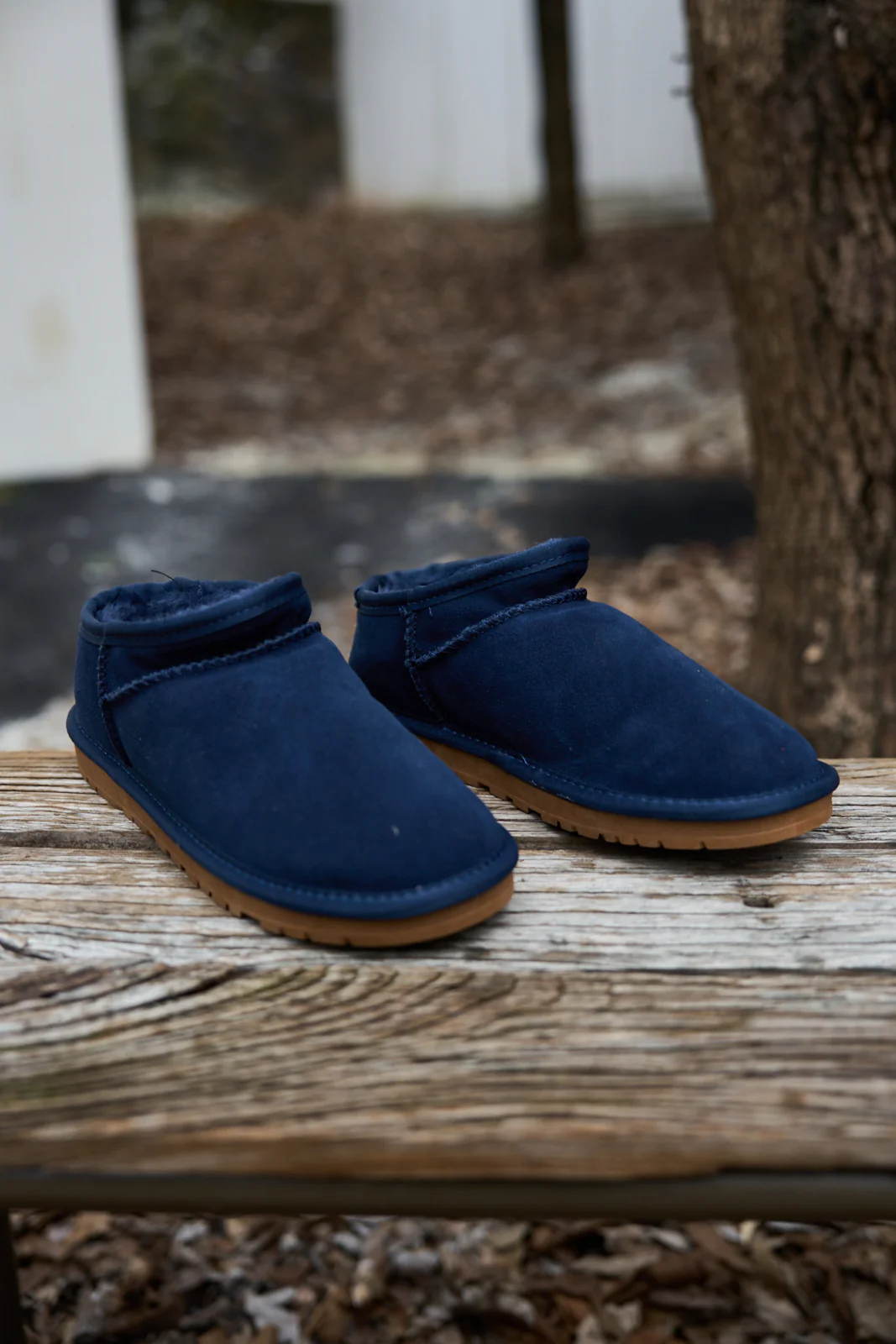 SMAIBULUN Ugg | Faux-Fur-Lined Suede Tasman Ankle Boot - Navy - Image 6