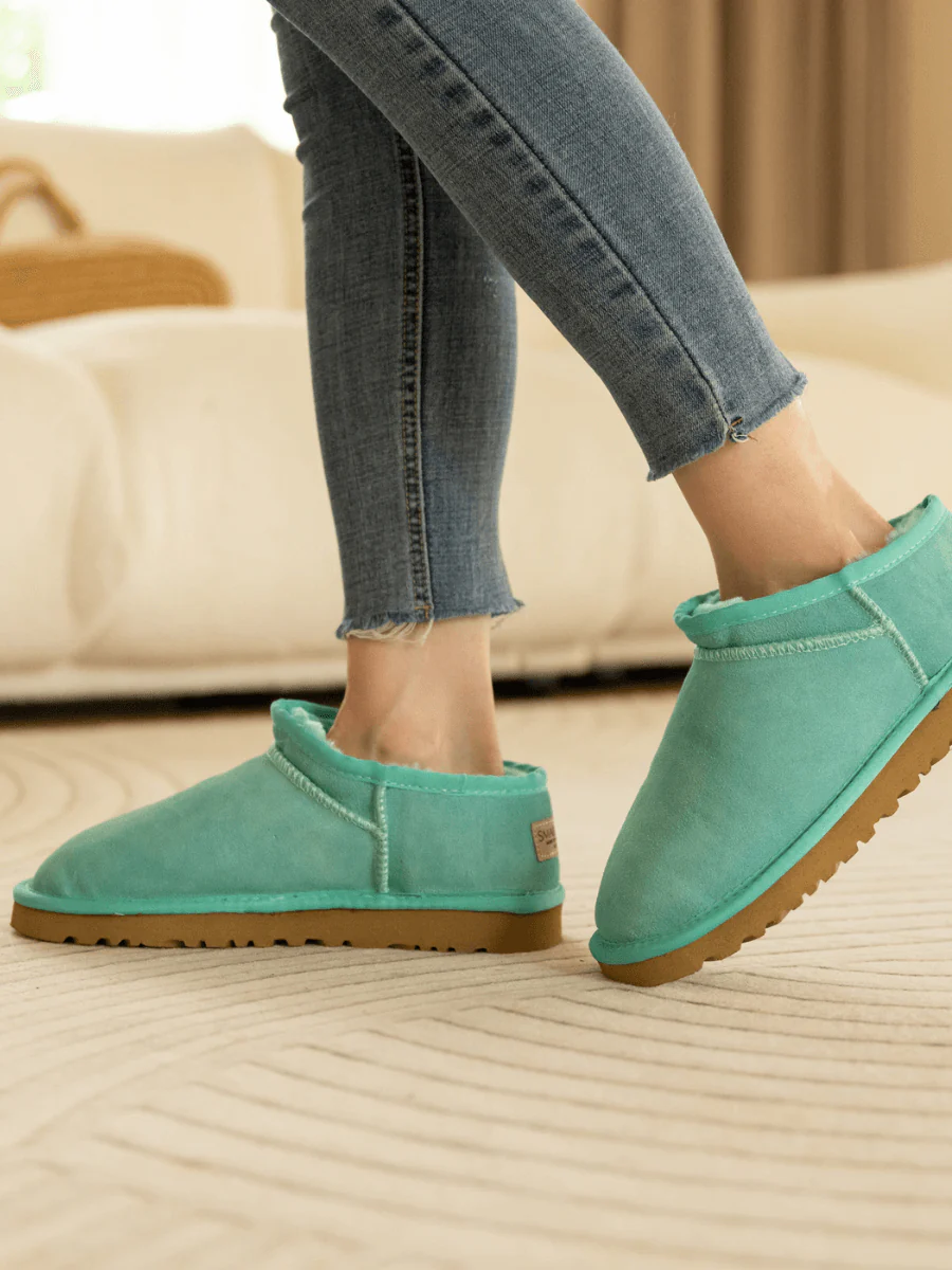 Smaibulun Ugg | Faux-Fur-Lined Suede Tasman Ankle Boot - Turquoise - Image 5