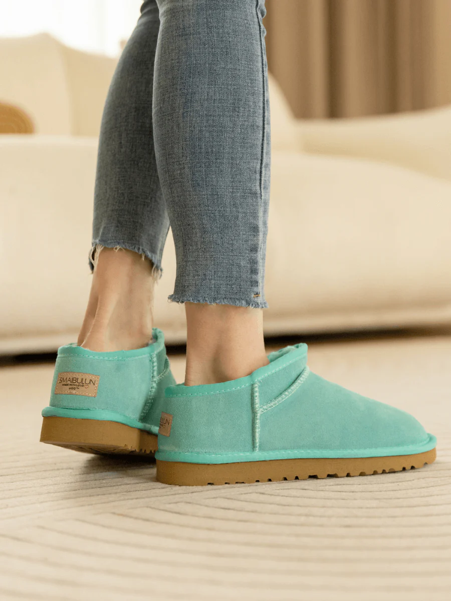 Smaibulun Ugg | Faux-Fur-Lined Suede Tasman Ankle Boot - Turquoise - Image 7