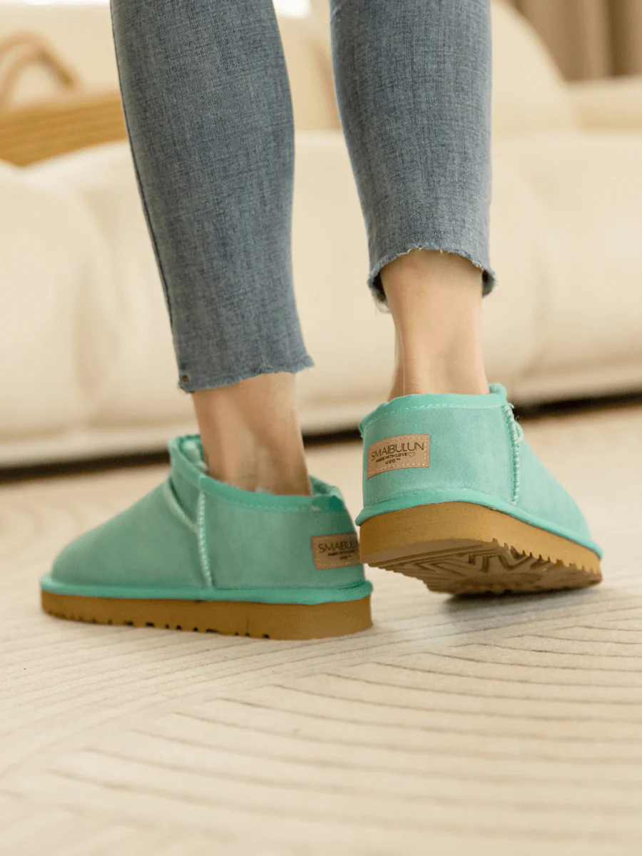 Smaibulun Ugg | Faux-Fur-Lined Suede Tasman Ankle Boot - Turquoise - Image 8