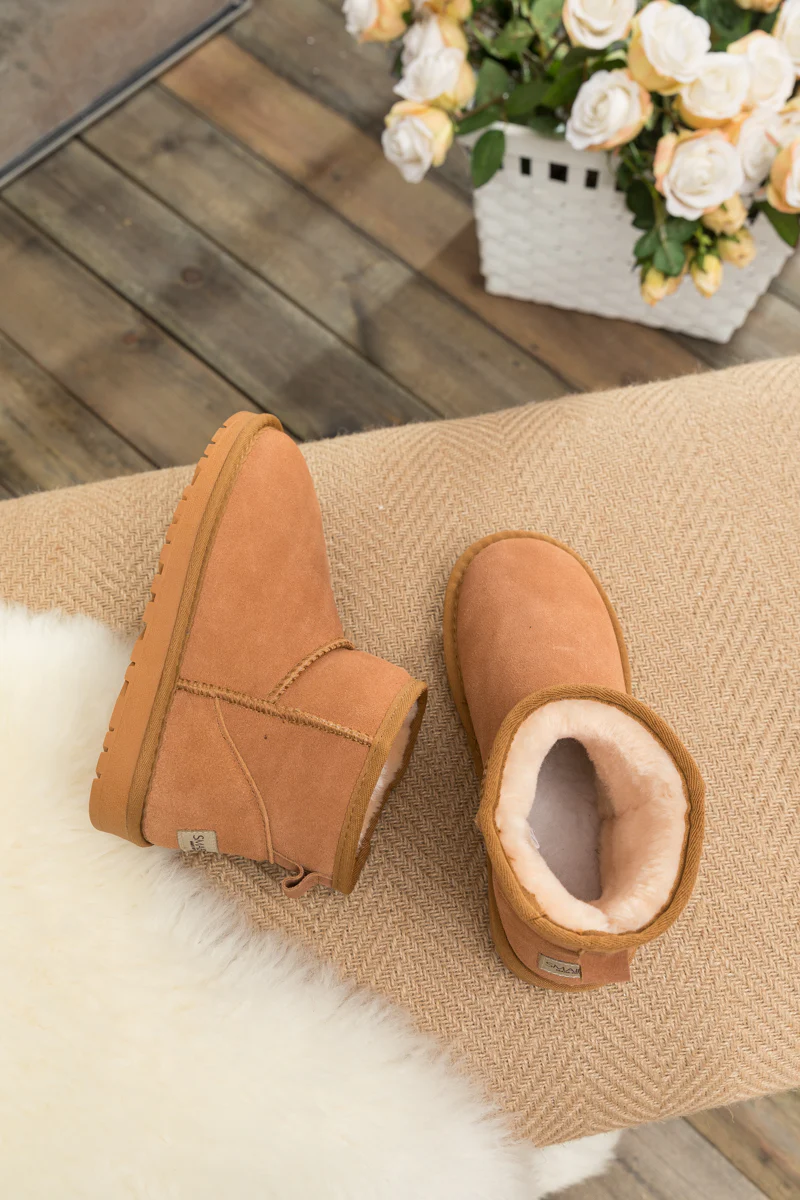 SMAIBULUN Ugg | Faux Fur Lined Classic Ugg Short Boots - Image 5