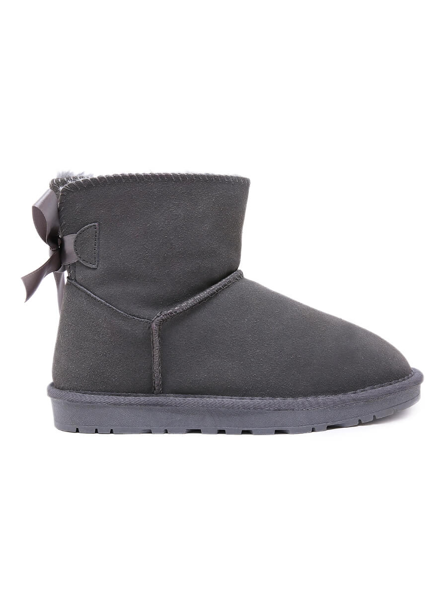 SMAIBULUN Ugg | Ribbon Bow Faux Fur-Lined Mini Ugg Boots - Image 16