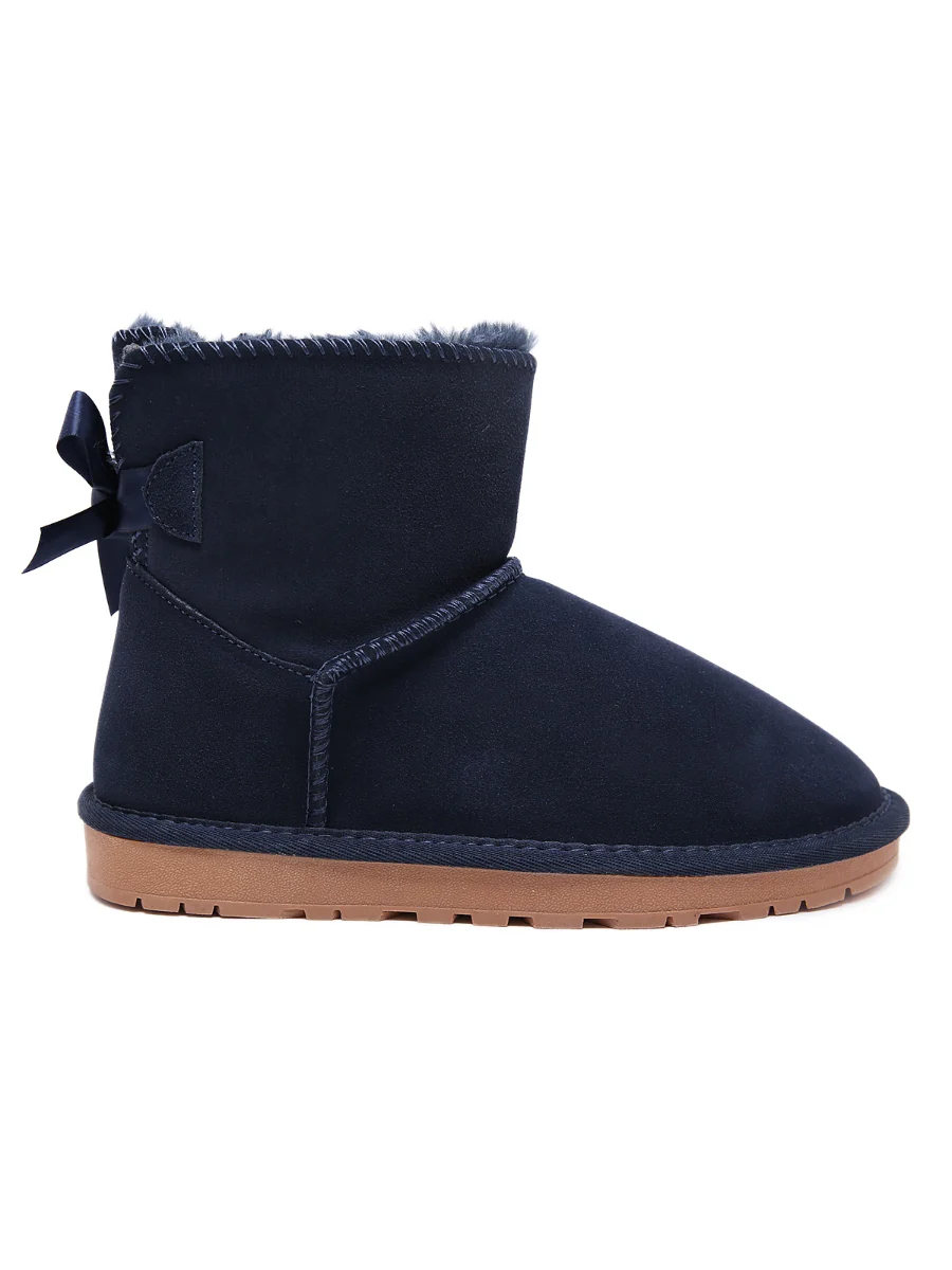 SMAIBULUN Ugg | Ribbon Bow Faux Fur-Lined Mini Ugg Boots - Image 21