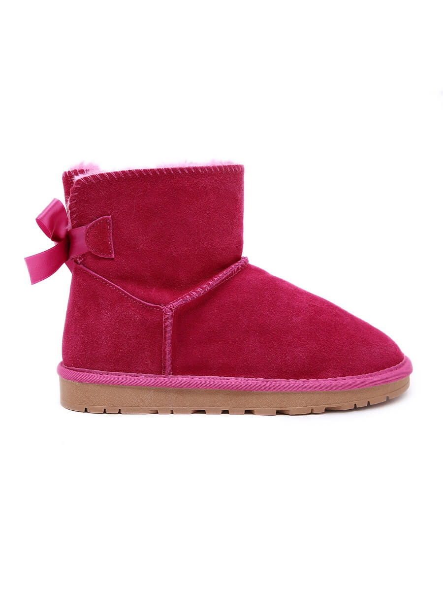 SMAIBULUN Ugg | Ribbon Bow Faux Fur-Lined Mini Ugg Boots - Image 25