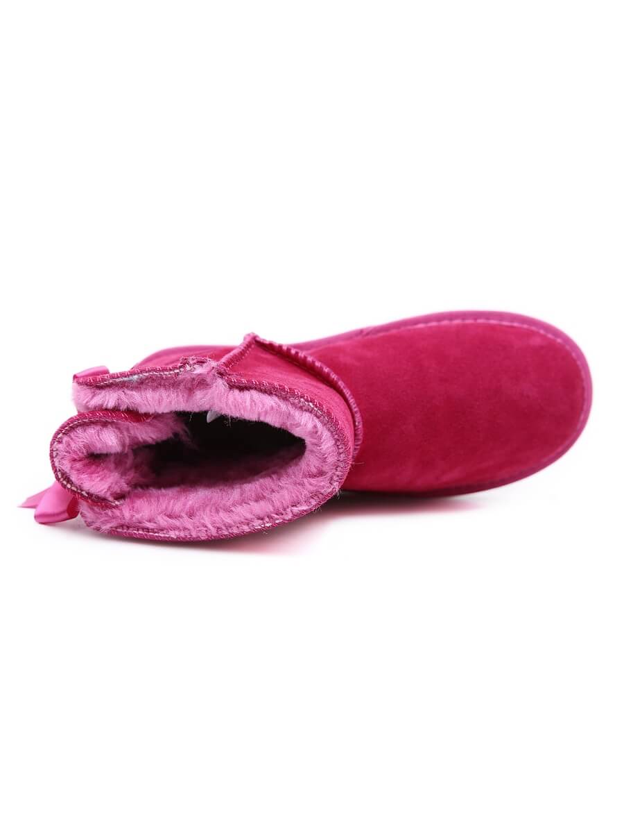 SMAIBULUN Ugg | Ribbon Bow Faux Fur-Lined Mini Ugg Boots - Image 26
